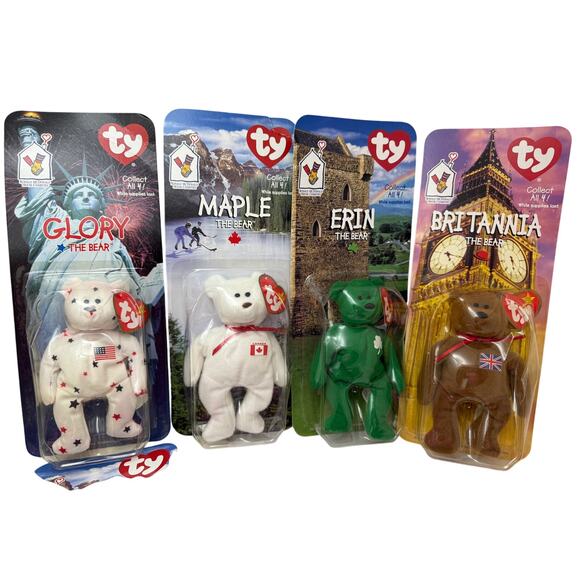 Beanie Baby Sealed Collection of 6-Maple (2), Glory, Erin, Britannia, Millennium - Picture 3 of 4